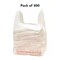 Plastic Merchandise Bags Small T-Shirt Carry-Out Bags 7" x 5" x 15" | Raheev®